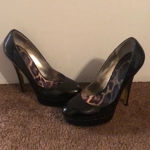 Black platform Bebe shoes